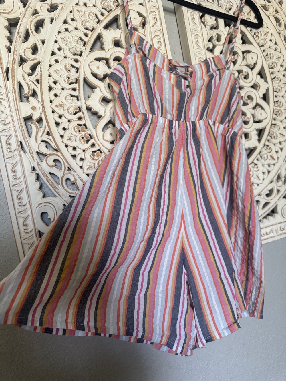 Roxy Multicolor Striped Spaghetti-Strap Romper - Picture 10 of 15